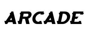 ARCADE Font Image