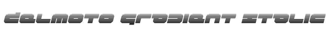 Delmoto Gradient Italic Font Image