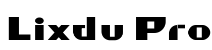 Lixdu Pro Font Image
