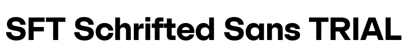 SFT Schrifted Sans TRIAL Font Image