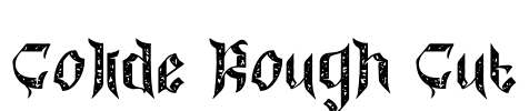 Colide Rough Cut Font Image