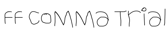 FF Comma Trial Font Image