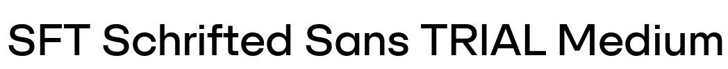 SFT Schrifted Sans TRIAL Medium Font Image