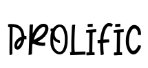 Prolific Font Image