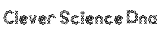 Clever Science Dna Font Image