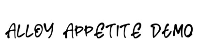Alloy Appetite DEMO Font Image