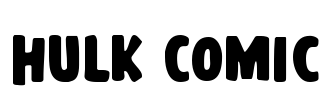 Hulk Comic Font Image