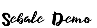 Sebale Demo Font Image