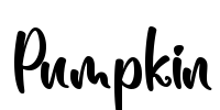 Pumpkin Font Image