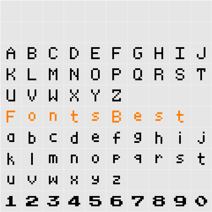Devil Children GBC English Patch Font Character Map