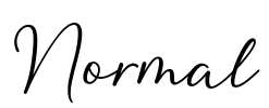 Normal Font Image
