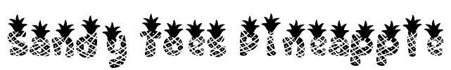 Sandy Toes Pineapple Font Image