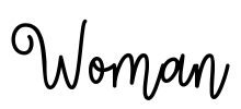 Woman Font Image