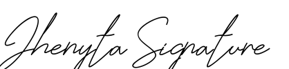 Jhenyta Signature Font Image