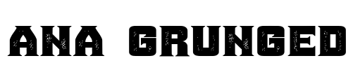 Ana Grunged Font Image