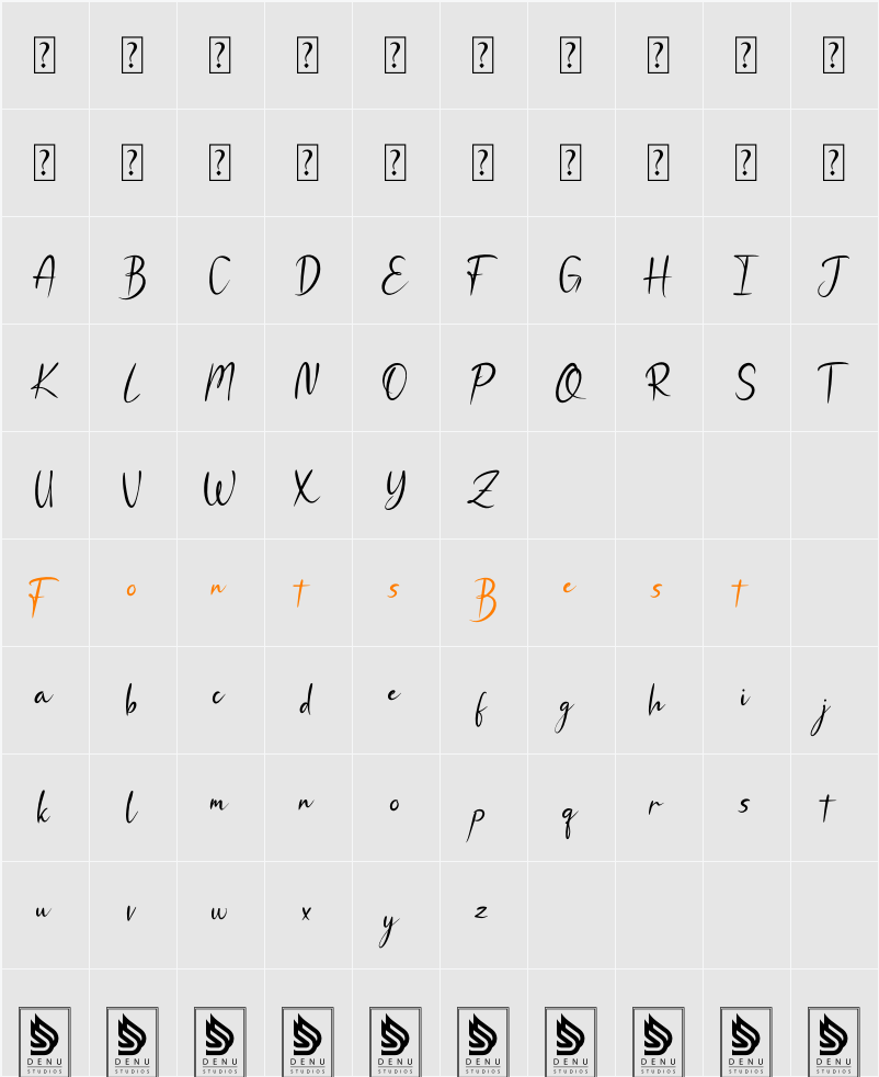 Slaycute Character Map