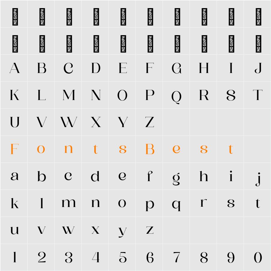 Saylist Character Map