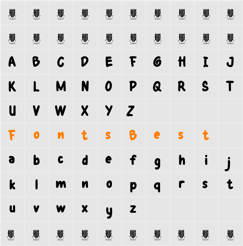 Hello MissDi Character Map