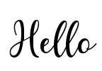 Hello Font Image
