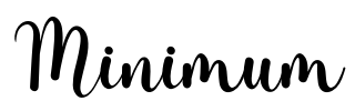 Minimum Font Image