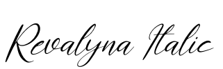 Revalyna Italic Font Image