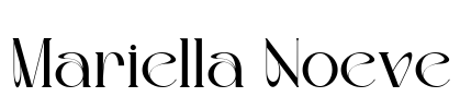 Mariella Noeve Font Image
