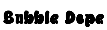 Bubble Dope Font Image