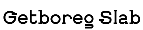 Getboreg Slab Font Image