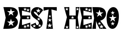 BEST HERO Font Image