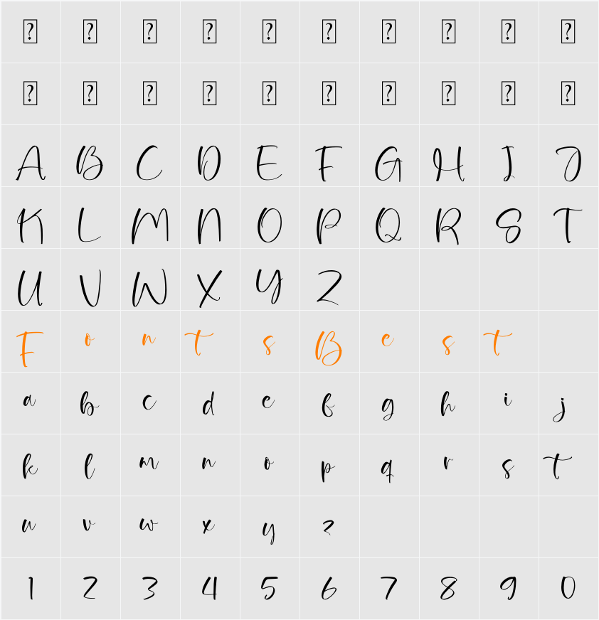 Homellyst Character Map