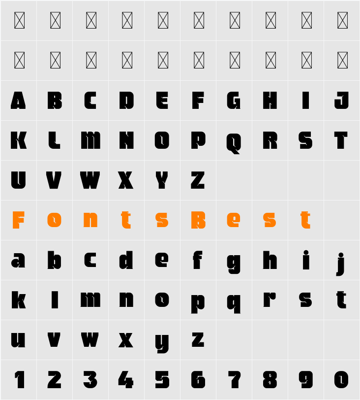 Neverlusen Character Map
