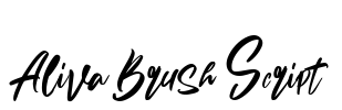 Aliva Brush Script Font Image