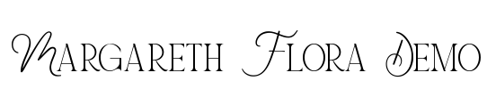 Margareth Flora Demo Font Image