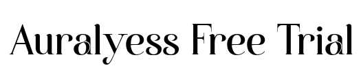 Auralyess Free Trial Font Image