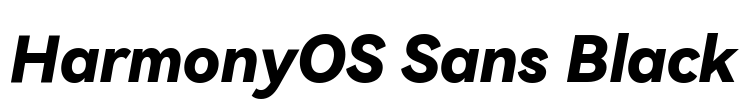 HarmonyOS Sans Black Font Image