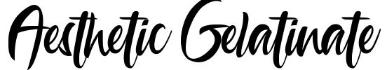 Aesthetic Gelatinate Font Image