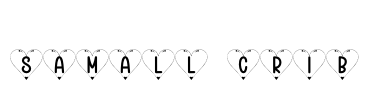 Samall Crib Font Image