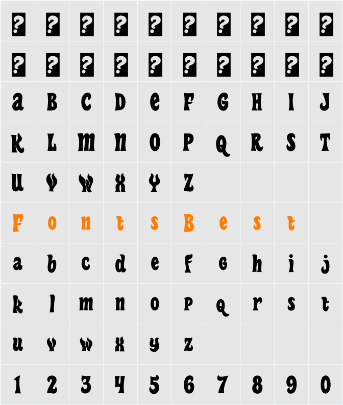 Heavy Heap Rg Character Map