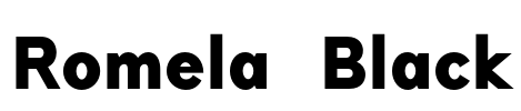 Romela  Black Font Image