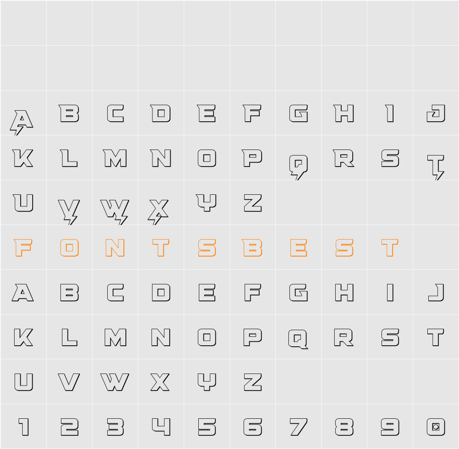Supercharge Straight 3D Character Map
