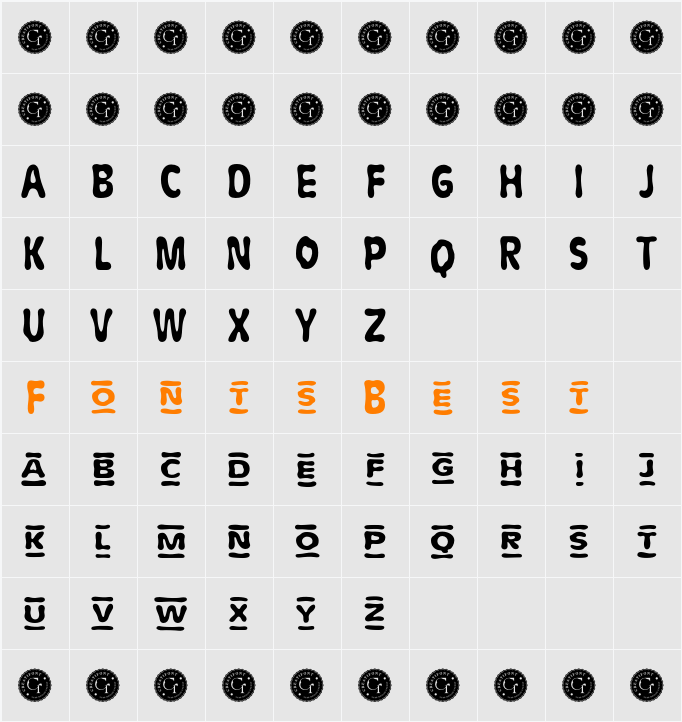 CF Bubblelock Demo Character Map
