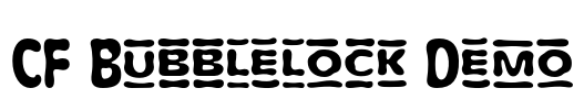 CF Bubblelock Demo Font Image