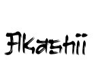 Akashii Font Image