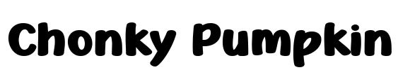 Chonky Pumpkin Font Image
