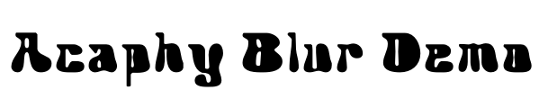 Acaphy Blur Demo Font Image