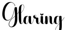 Glaring Font Image