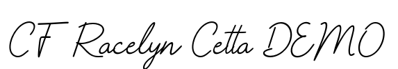CF Racelyn Cetta DEMO Font Image