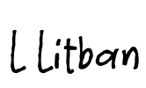 L Litban Font Image