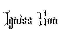 Igniss Son Font Image