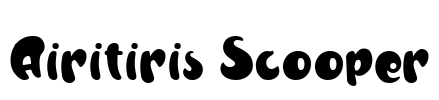 Airitiris Scooper Font Image